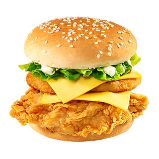 Double Ringer Fillet of Fire Burger